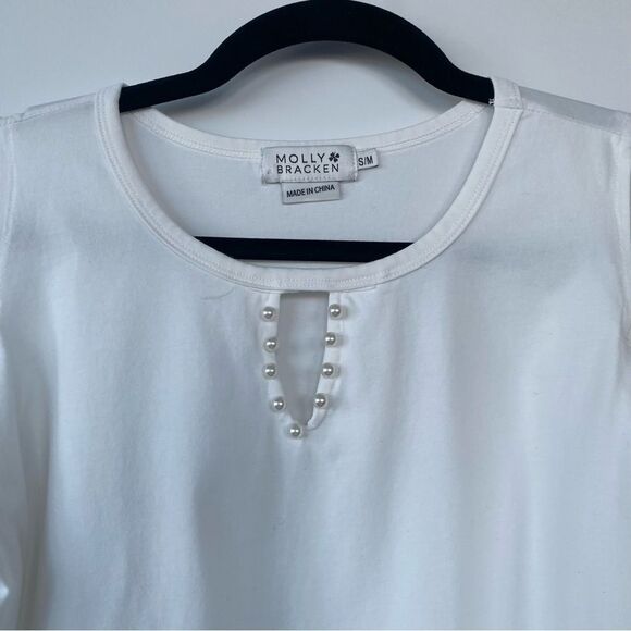 MOLLY BRACKEN | cut out shoulder tee - Picture 4 of 8